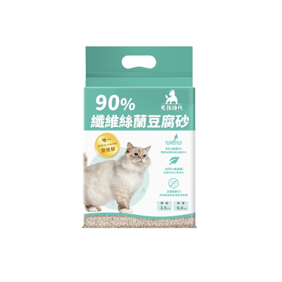 【毛孩時代】90%纖維絲蘭豆腐砂6L (2.5kg) x2袋-市售唯一SGS及Intertek雙認證抗菌除臭貓砂