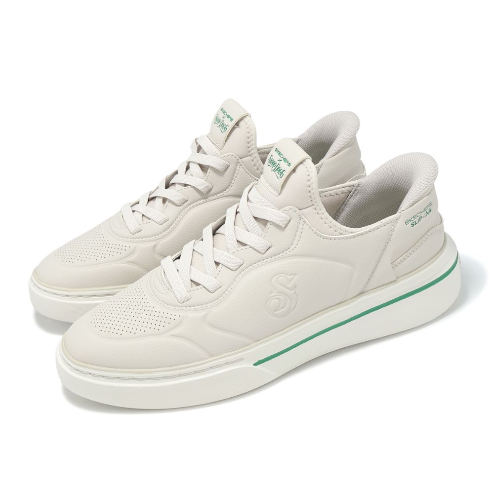 Skechers x SNOOP DOGG 休閒鞋Snoop One-Next Episode 男鞋聯名米白
