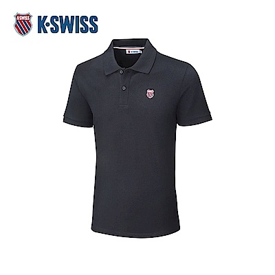 K-SWISS 短袖Polo衫 CLASSIC POLO 男上衣 男裝 黑色 108492-008