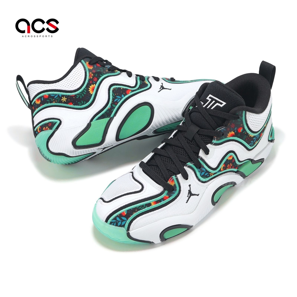 Nike 籃球鞋Jordan Tatum 3 PF 男鞋白綠Welcome to the Garden FZ6601