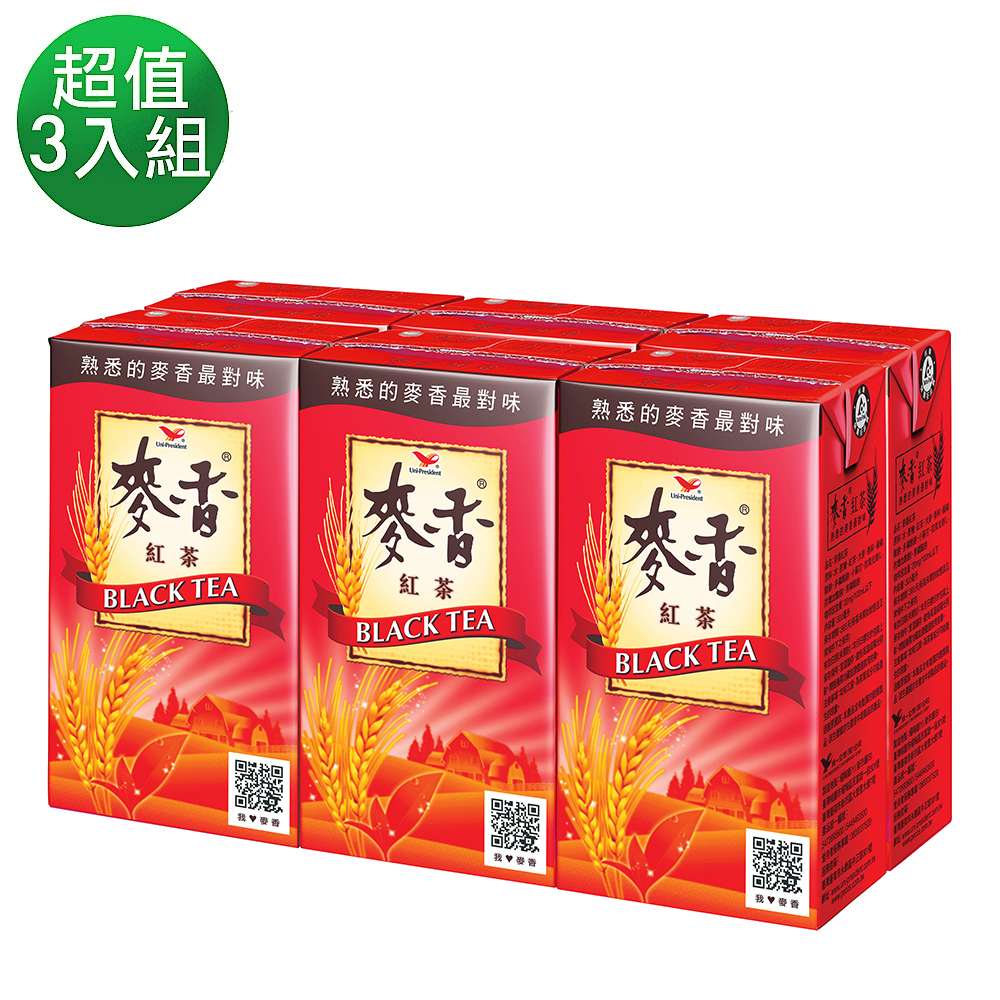 麥香 紅茶(300mlx6入)_1+2組合(共3組)