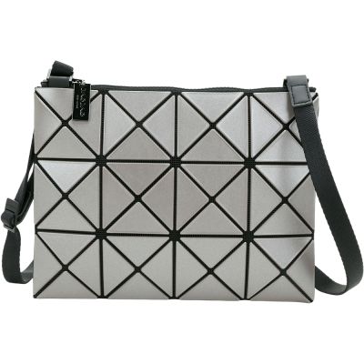 ISSEY MIYAKE 三宅一生 BAOBAO LUCENT METALLIC 4x3 霧面啞光金屬感幾何斜背包(深灰)