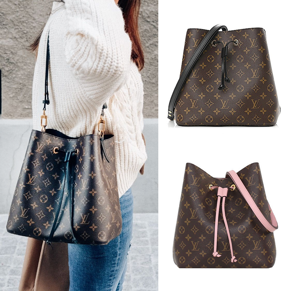 Louis Vuitton LV路易威登 Neonoe MM 側背水桶包(3色)
