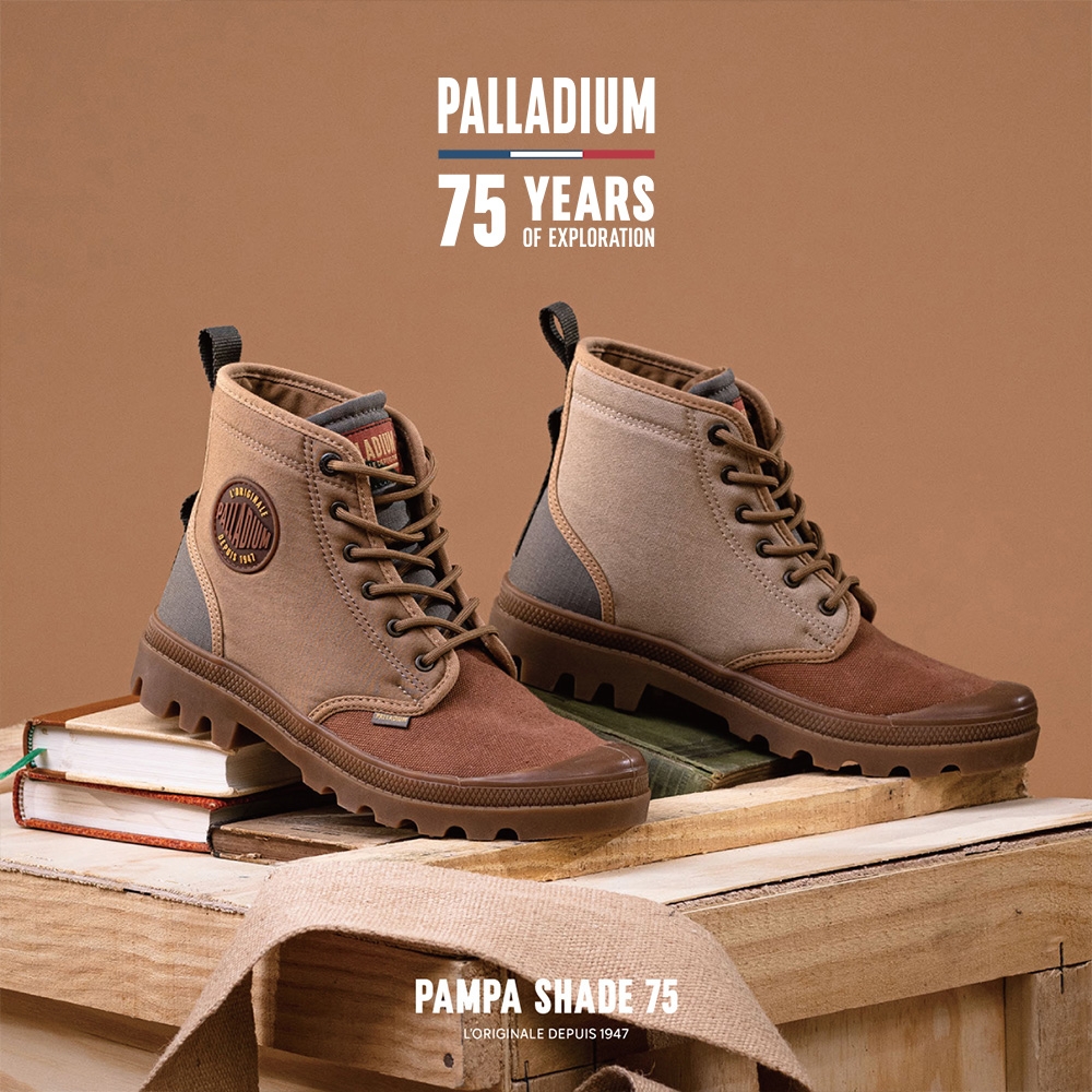 PALLADIUM PAMPA SHADE75周年經典軍靴紀念系列-中性-磚紅| 休閒靴/軍靴 