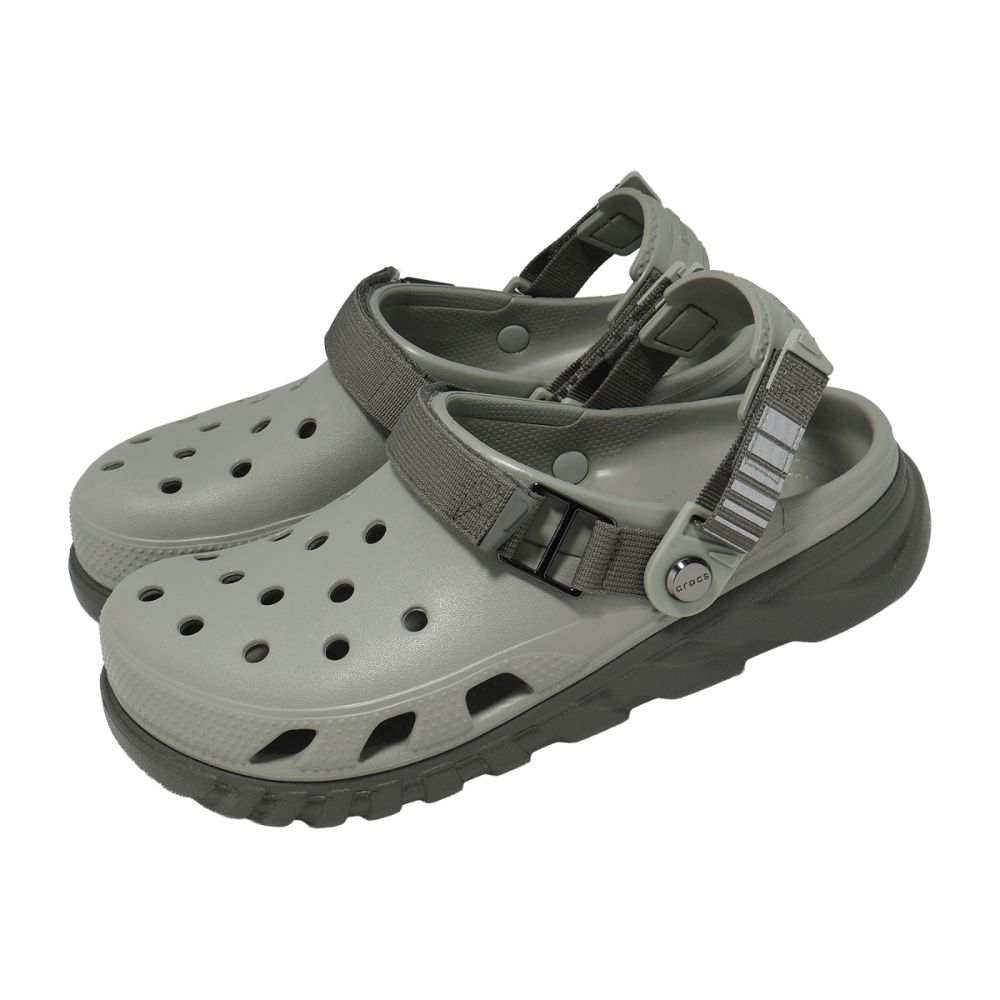 Crocs 洞洞鞋 Duet Max II Adventure Utility 蝸輪 橄欖色 2142153N4