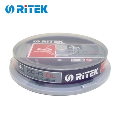 錸德 Ritek 藍光 X版 BD-R 4X DL 50GB 可燒錄光碟片(10片)
