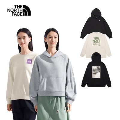 【The North Face】簡約日常｜男女款舒適透氣長袖大學T/帽T(多款任選)