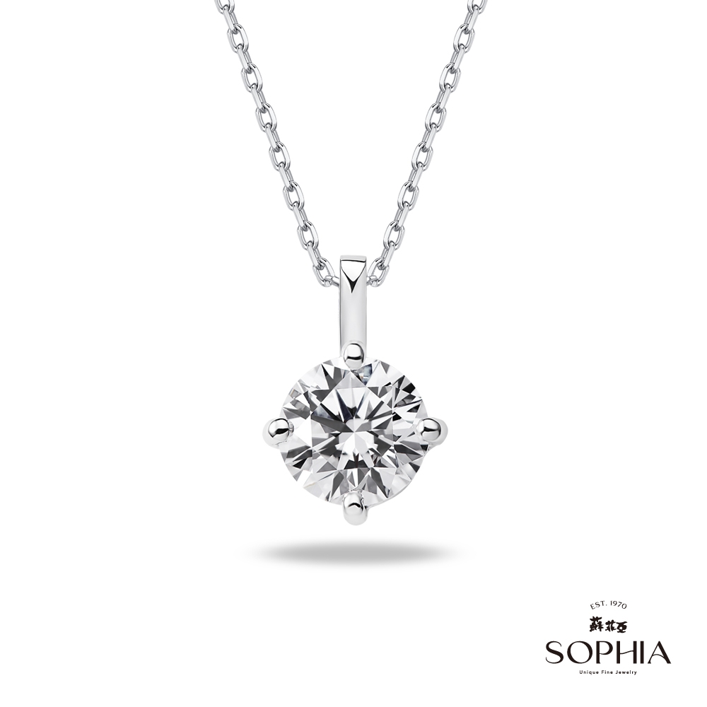 SOPHIA 蘇菲亞珠寶 - 四爪小寶貝 20分 F/VS2 18K 鑽石項墜