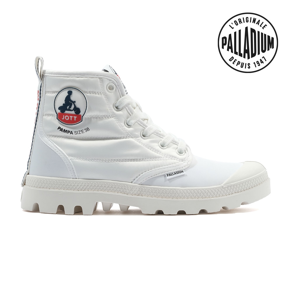 PALLADIUM PAMPA HI DARE RHONA 隆河聯名羽絨軍靴/休閒鞋-男鞋/女鞋-白 (白色系)