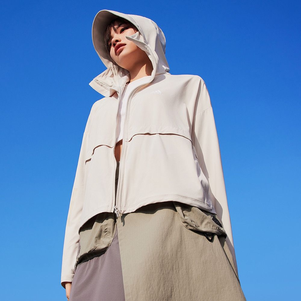 【adidas 愛迪達】 防曬連帽外套 UPF 抗UV 男款/女款 (多款任選) (F款)