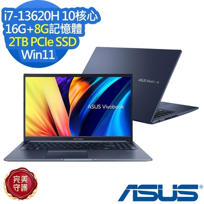 ASUS華碩 ASUS X1502VA 15.6吋效能筆電i5-13420H/8G+8G/2TB SSD/Vivobook 15/午夜藍/特仕版