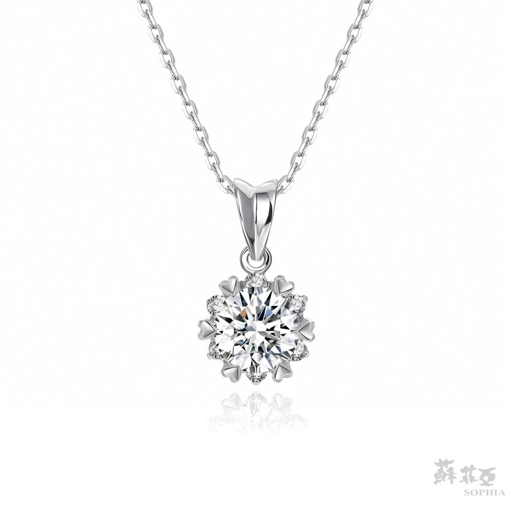 SOPHIA 蘇菲亞珠寶 -  費洛拉 1.00克拉 F/VVS1 18K金 鑽石項墜