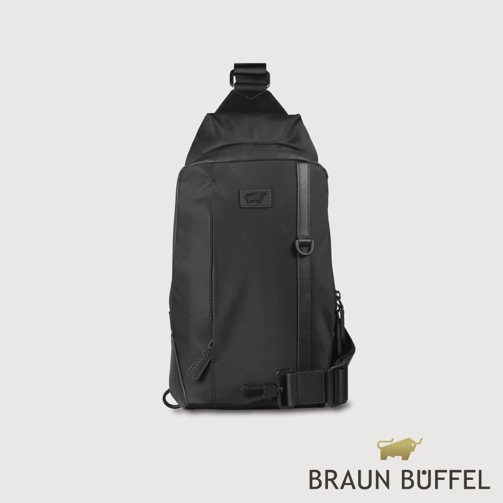 【BRAUN BUFFEL 德國小金牛】台灣總代理 亞酷 腰胸包-黑色/BF511-TW22-BK