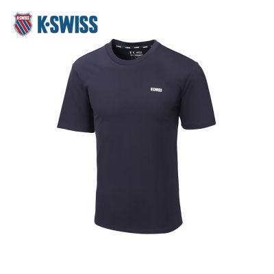 K-SWISS 短袖T恤 26SS TEE 5 M 短上衣 男短袖上衣 藍色 1013711-400