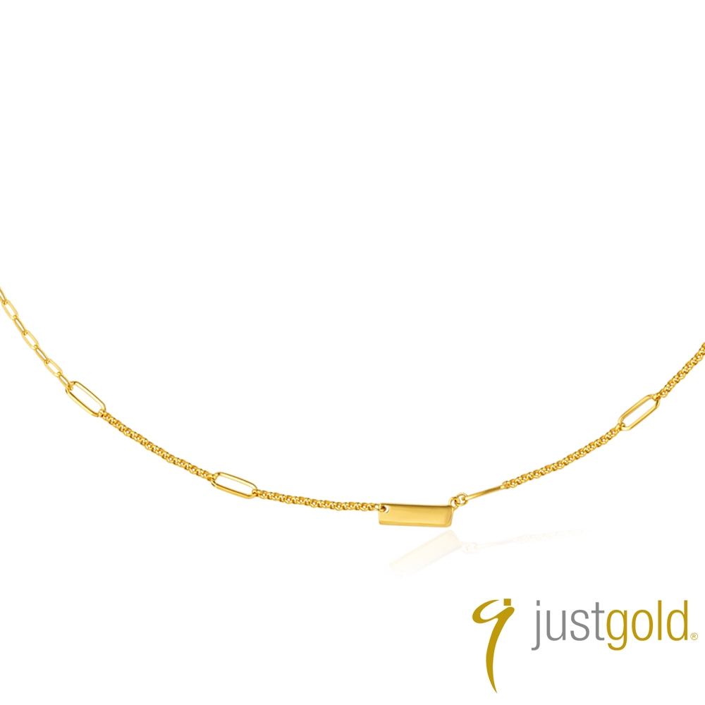 【Just Gold 鎮金店】輕奢 許願純金項鍊