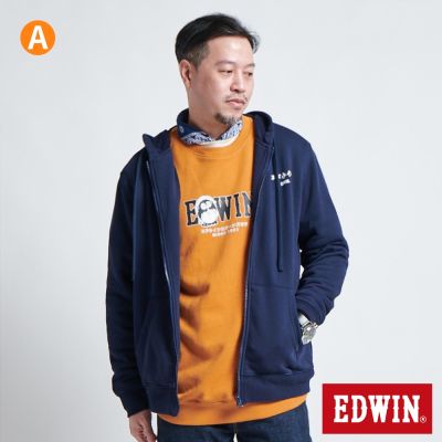 【秒殺限定】EDWIN 男女款 圓領LOGO長袖T恤(共5款)