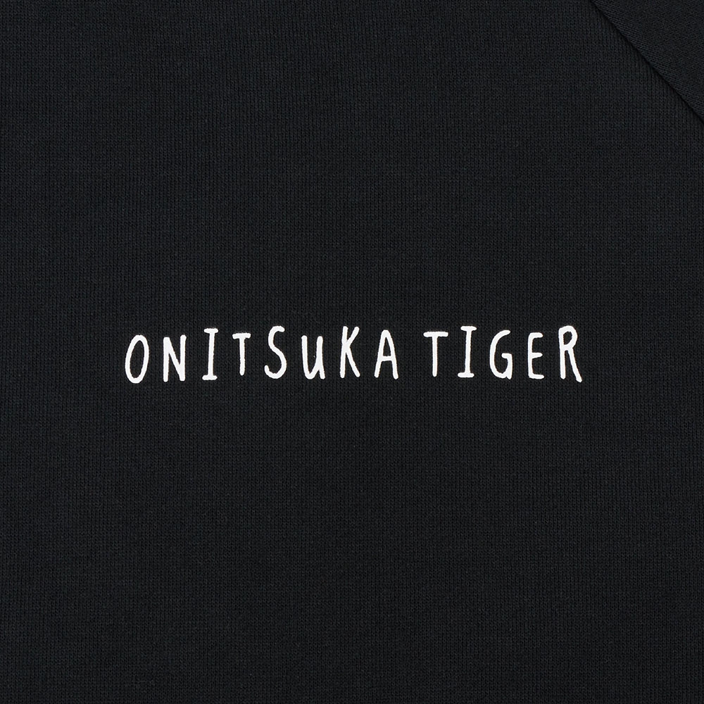 Onitsuka Tiger鬼塚虎-黑色背老虎刺繡中性長袖上衣(2183A513-002
