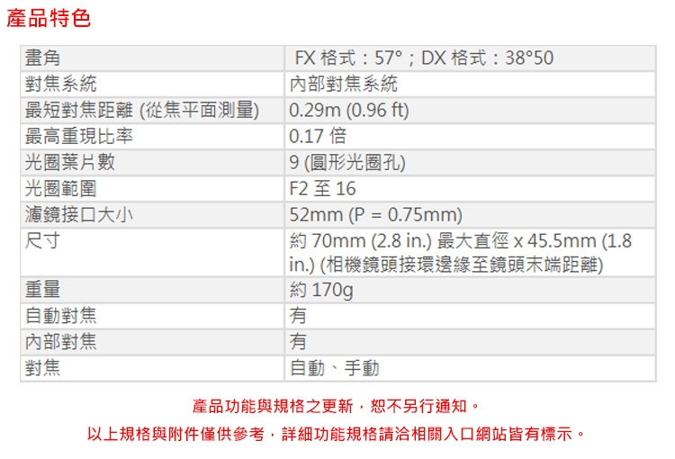 Nikon尼康 Z 40mm f/2 - 詳情3