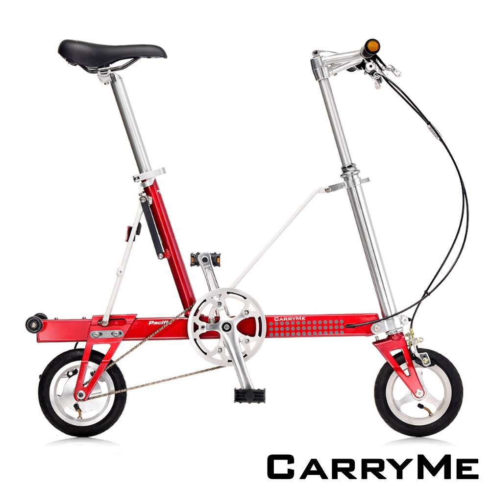 CarryMe SD 8吋充氣胎版 單速鋁合金折疊車-莓果紅