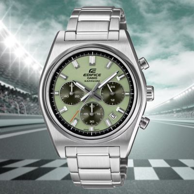 CASIO 卡西歐 EDIFICE 經典運動設計 賽車風格 三眼計時男錶 EFB-730D-3AV