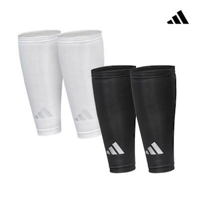 adidas 愛迪達 吸濕排汗壓縮小腿套 (黑/白)