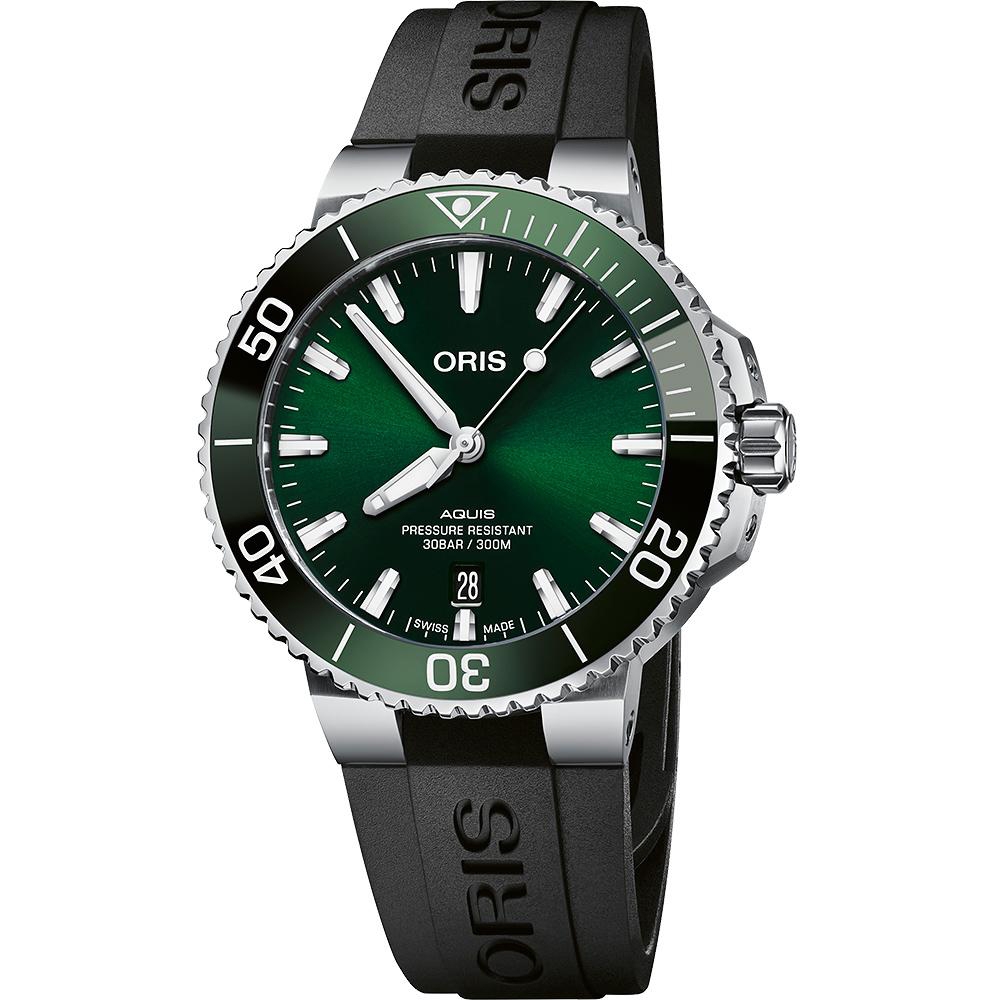 ORIS 豪利時 Aquis 時間之海300米潛水錶-41.5mm 0173377664157-0742264FC