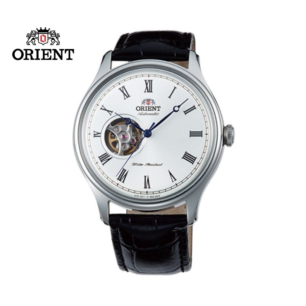 ORIENT 東方錶 SEMI-SKELETON 系列 半鏤空機械錶 皮帶款 TAG00003W 白色- 43mm