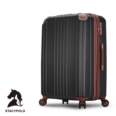 Bogazy Stacy POLO懷夢旅城 29吋杯架/防爆拉鍊/海關鎖/可加大行李箱(鐵灰色)