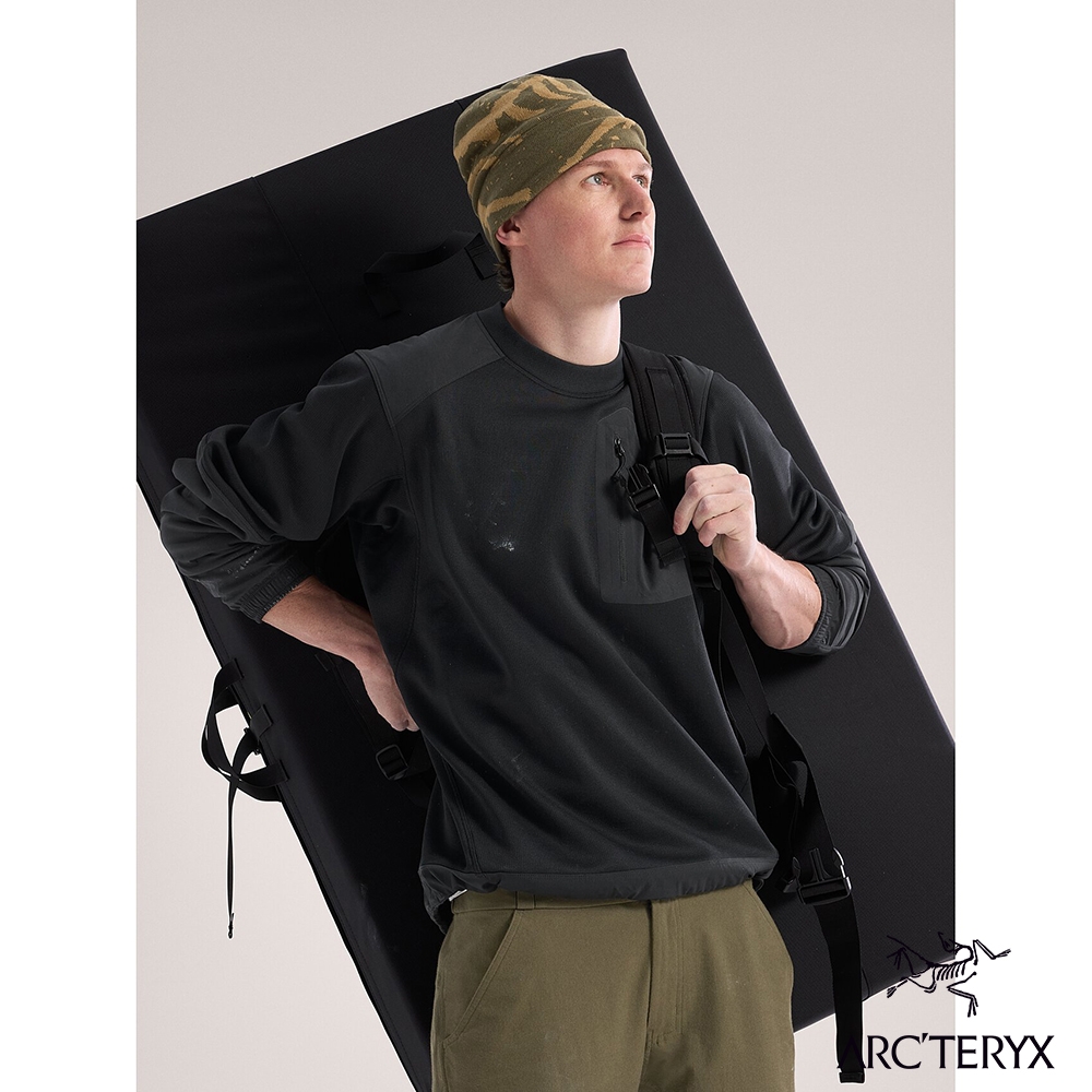 Arcteryx 始祖鳥官方直營】男Konseal 快乾長袖圓領衫黑| 長袖