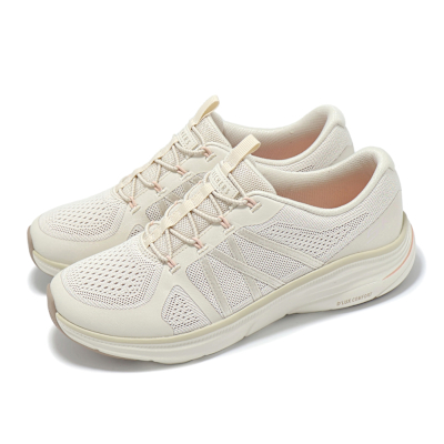 Skechers 健走鞋 D Lux Comfort 2 女鞋 米白 粉 緩衝 輕量 休閒鞋 104474NAT