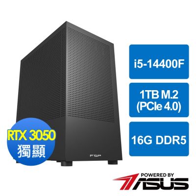 華碩B760平台[領航勇士]i5-14400F/16G/RTX 3050/1TB_M2