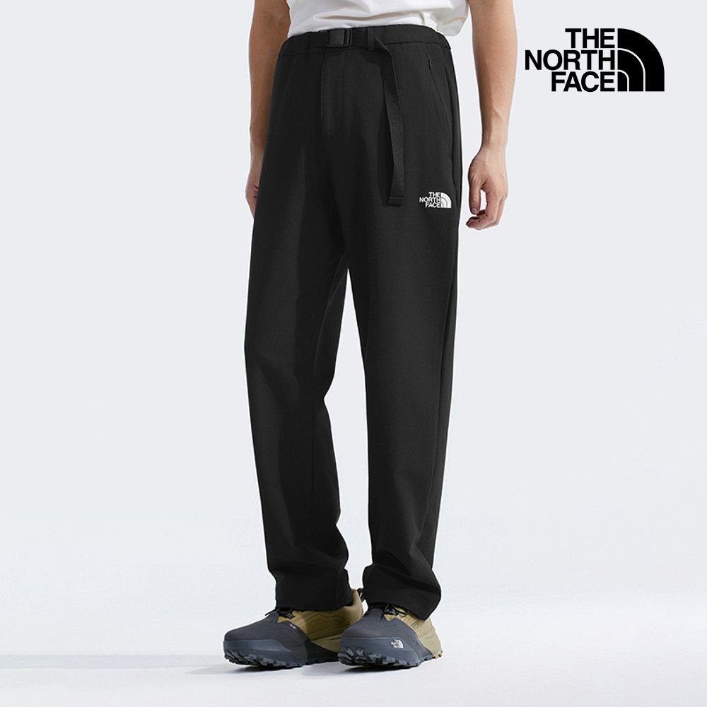 【The North Face 官方旗艦】北面男款黑色吸濕排汗休閒長褲｜8ET8JK3