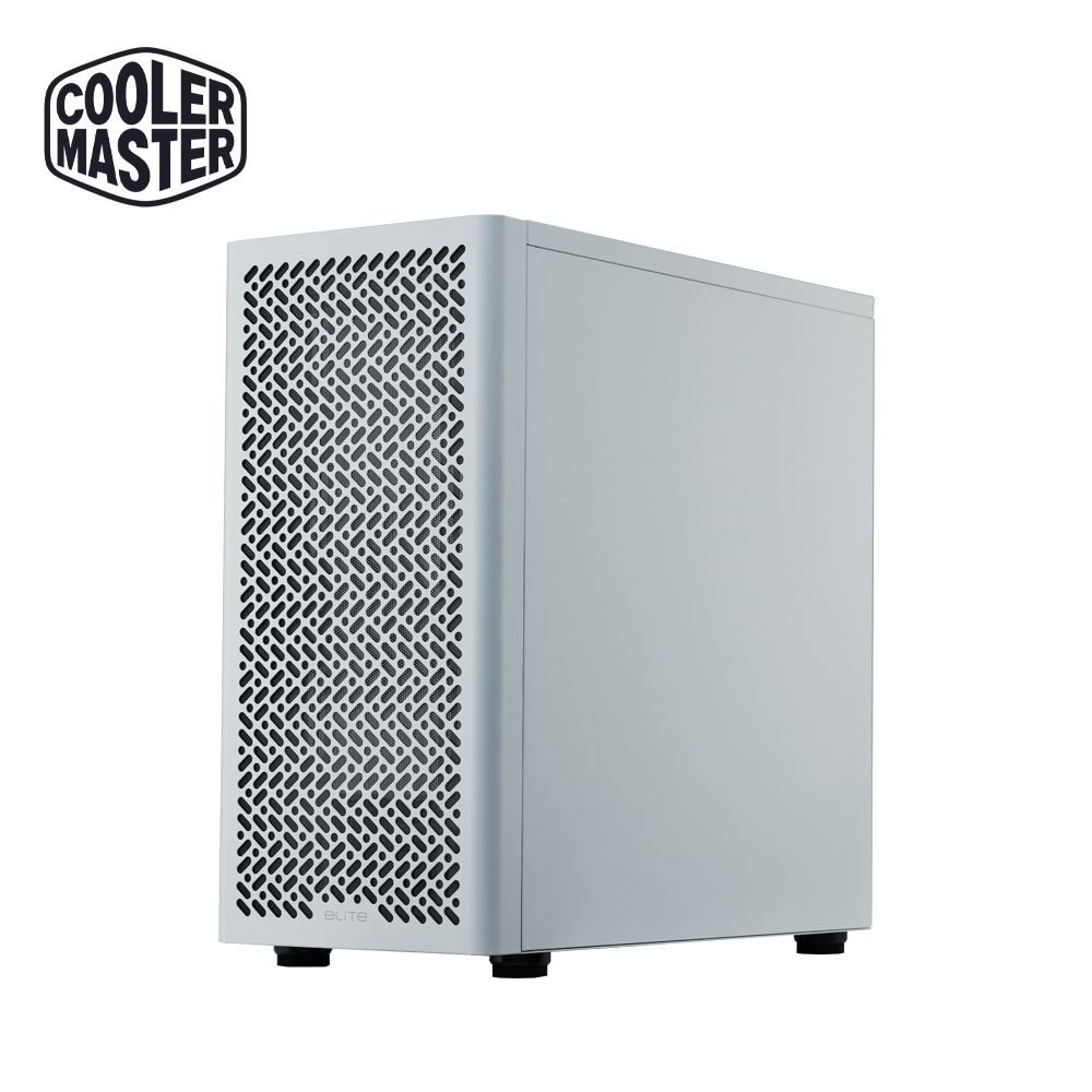 酷碼Cooler Master Elite 502 Lite 電腦機殼/強化玻璃側板/內含 12cm 風扇*1 (白色)