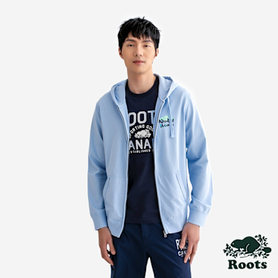 Roots 男裝-NATURE IS MAGIC 連帽外套-復古牛仔