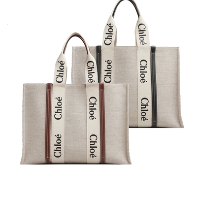 Chloe Woody tote bag帆布托特包(大號/任選)