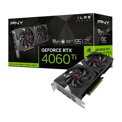 PNY GeForce RTX 4060Ti 8GB 超頻 雙風扇 VERTO款 VCG4060T8DFXPB1-O 顯示卡RTX4060Ti