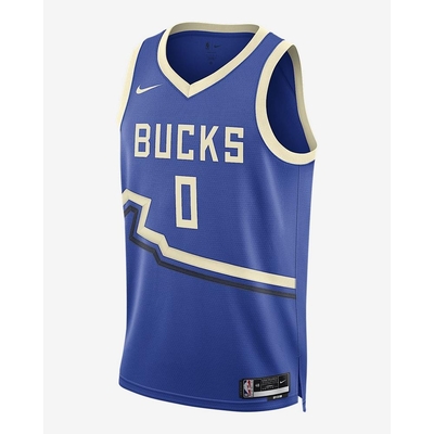 NIKE NBA 耐吉 密爾瓦基公鹿隊 球衣-藍色 MIL MNK DF SWGMN JSY CE 24-FQ4349483