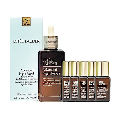 ESTEE LAUDER 雅詩蘭黛 特潤超導全方位修護露100ml 小棕瓶 國際航空版 贈7ml*5