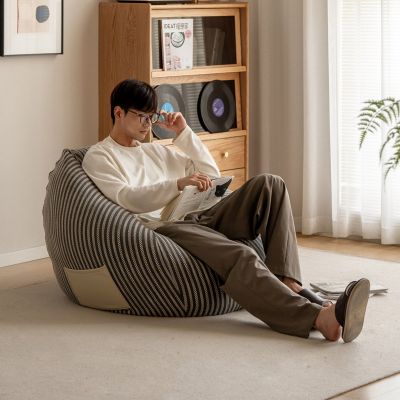 源氏木語夏日豆袋懶人沙發0.9MRD01922灰藍-(H014414295)