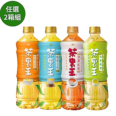 茶裏王 四季春茶/綠茶玉露/半熟金萱/伯爵紅茶 600mlX24入/箱, 任選1+1組合(共2箱)