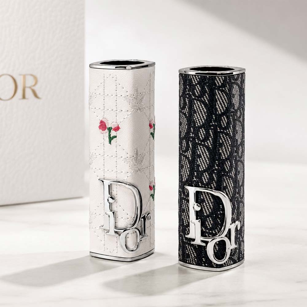 Dior 迪奧 癮誘唇膏 限量高訂外殼  (#經典老花#白色玫瑰)