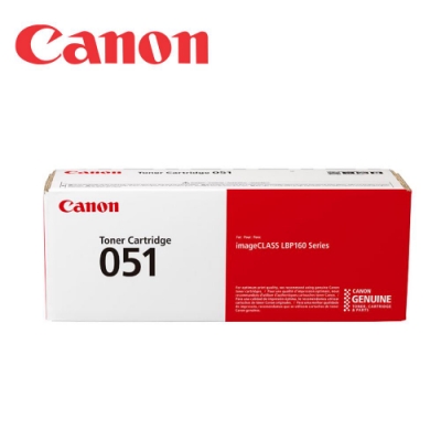 Canon CRG-051 原廠黑色碳粉匣(適用機型：LBP162w、MF267dw、MF269dw)