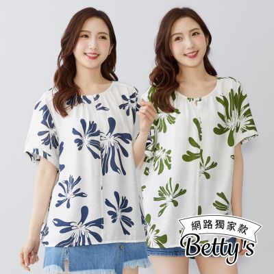 betty’s貝蒂思　涼感透氣日系印花上衣(共二色)
