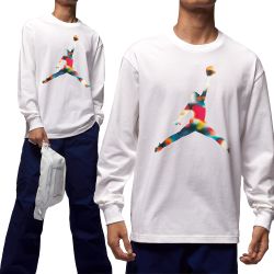 Nike As M Nsw Fam Reunion Ls Tee 長袖男款白色印花薄T IQ3976-100