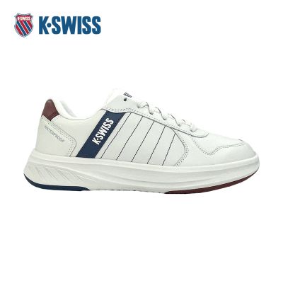 K-SWISS 防水運動鞋 LUNDAHL II WP  男鞋 白藍紅色 09376-466-M