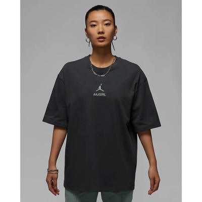 NIKE AS W J AIR GIRL TEE OS GCEL 女短袖上衣-黑-HJ3963060
