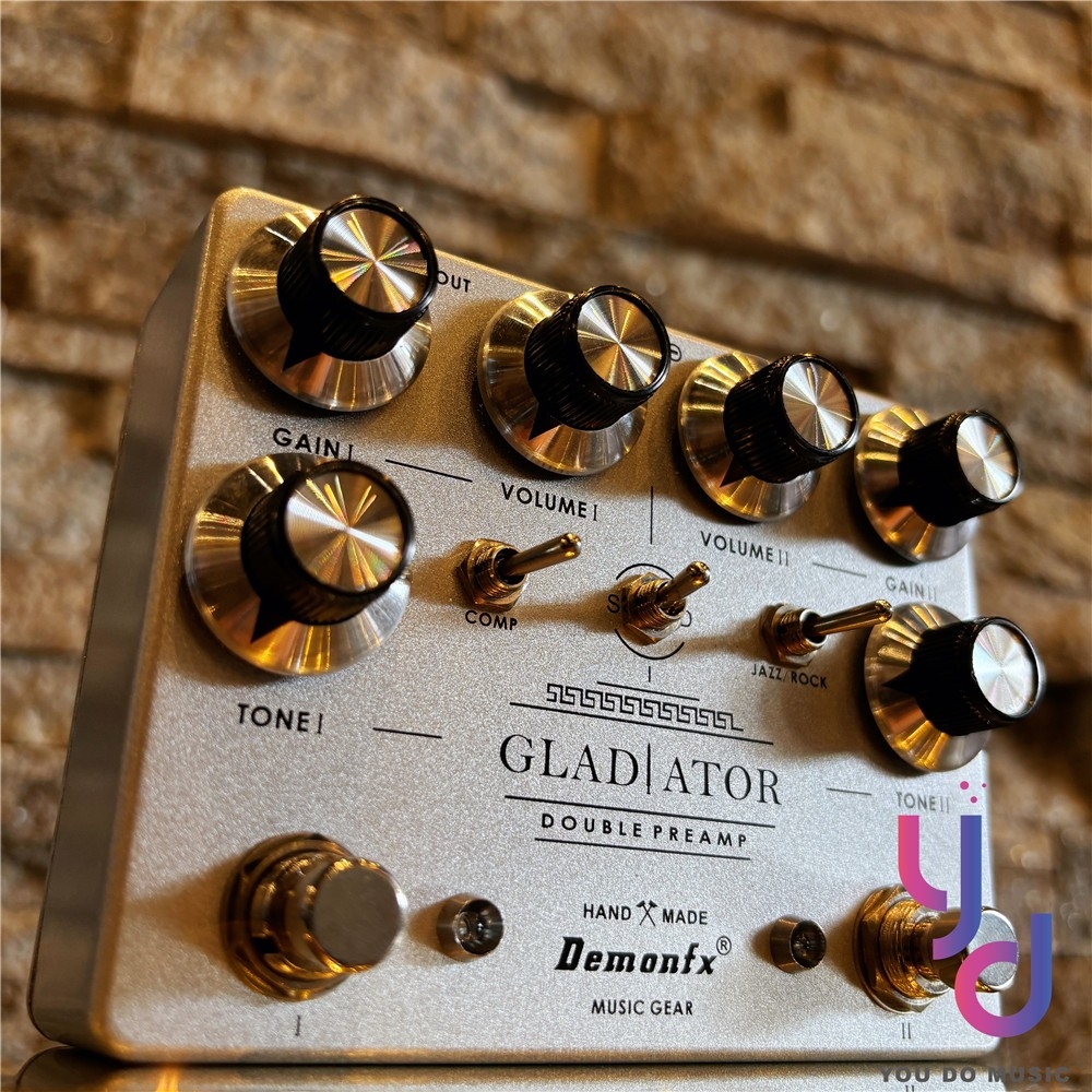 Demonfx GLADIATOR DOUBLE PREAMP 電吉他雙軌前級破音效果器角鬥者