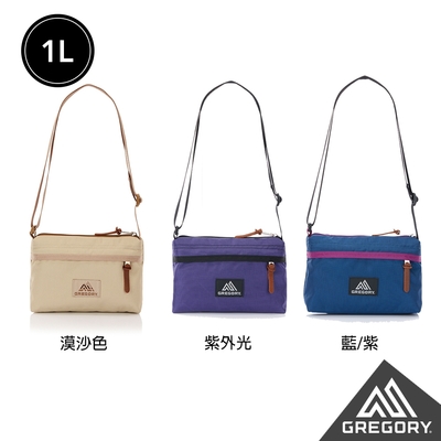 Gregory 官方旗艦 1L ENVELOPE SHOULDER 斜背包 漠沙色 紫外光 藍紫 小物包 旅行小包 小廢包