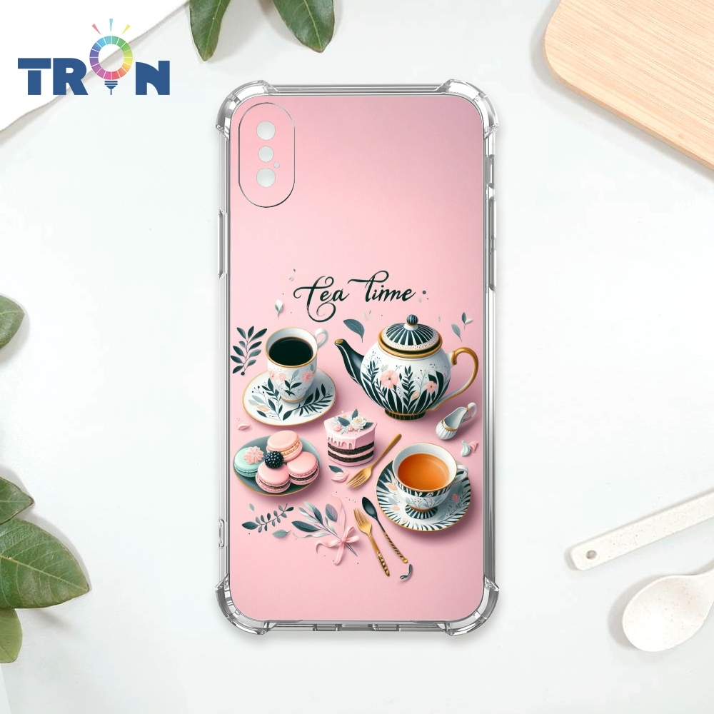 TRON IPhone X/XS 下午茶時光 四角防摔 軟殼 手機殼