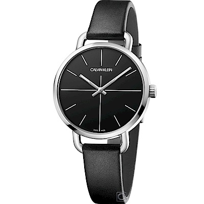 Calvin Klein K7B even 超然時尚腕錶(K7B231CZ)黑/36mm